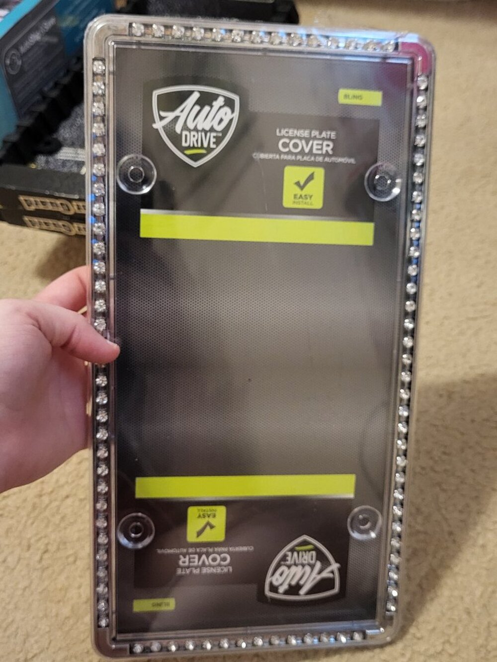 Autodrive License Plate with Bling Cover